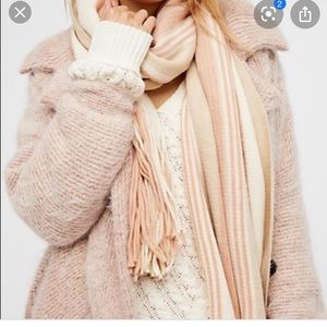 Free People Kolby Blush Pink Scarf